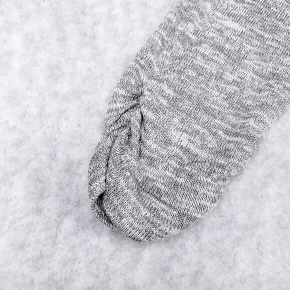 Miss Chievous Hoodie Womens M Gray Lace Crochet Back Pockets Casual Athleisure - Picture 8 of 13